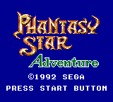 Phantasy Star Adventure JP Sega Game Gear JP box art